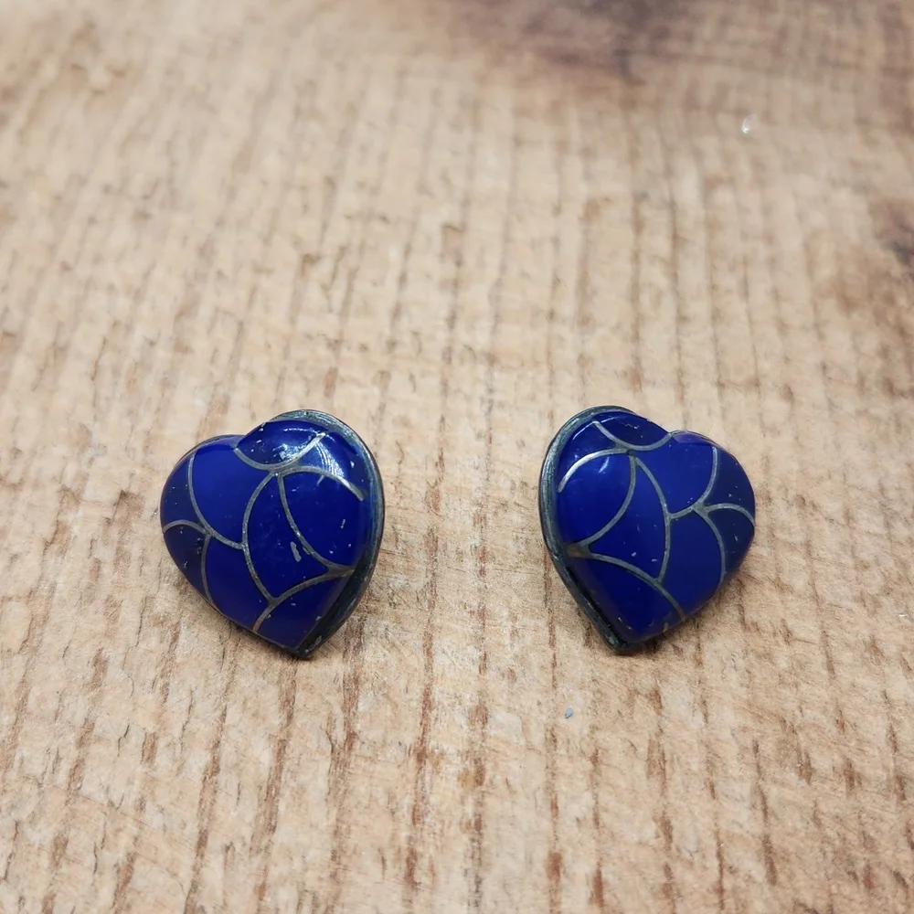 Lot‎ Of 2 Pair Of Native American Earrings Vintage - Picture 3 of 9